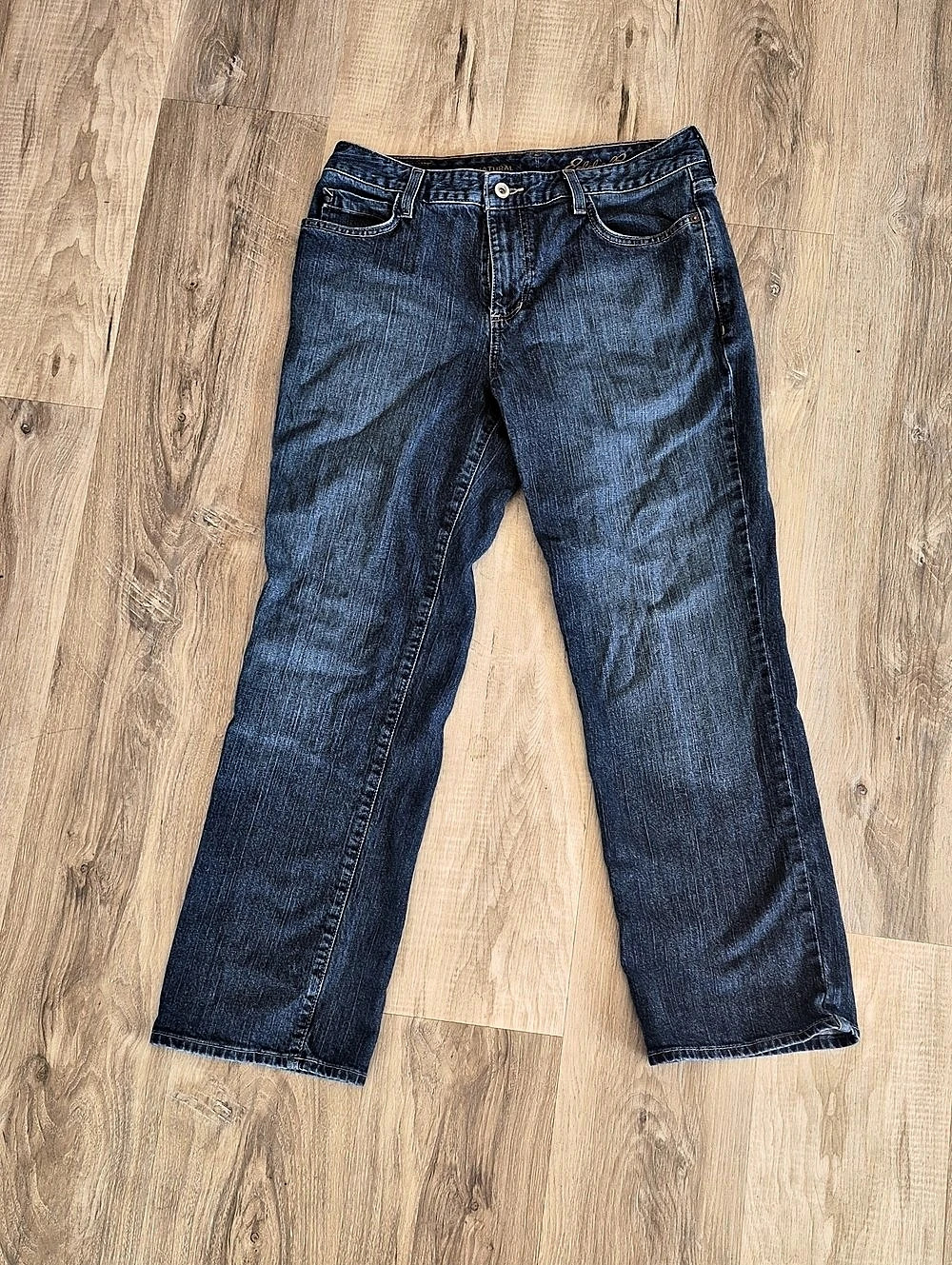 Eddie Bauer Natural Straight Leg Jeans Blue Straight Leg Jeans Waist 10P